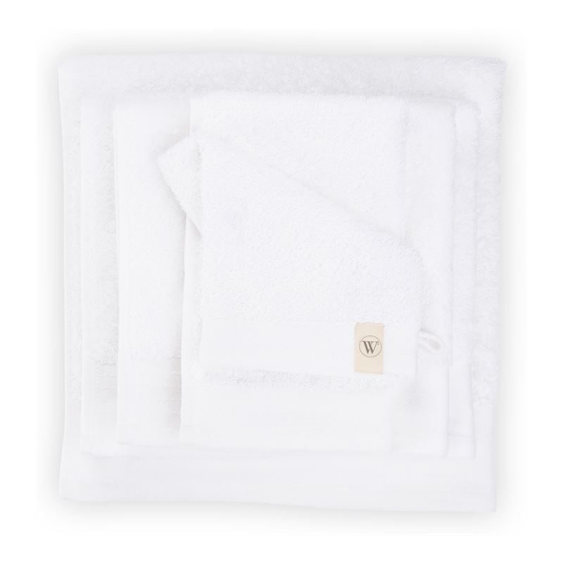 Goedkoopste Walra Soft Cotton badtextiel Wit Washandje (16x21 cm) - Set van 2
