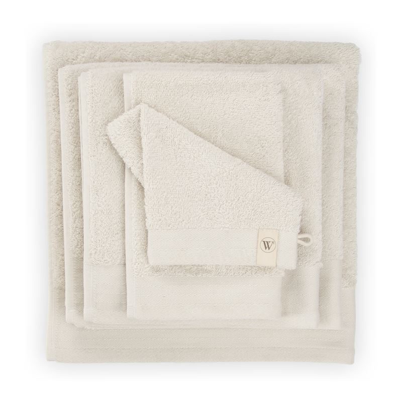 Walra Soft Cotton badtextiel Kiezel Grijs Washandje (16x21 cm) - Set van 2