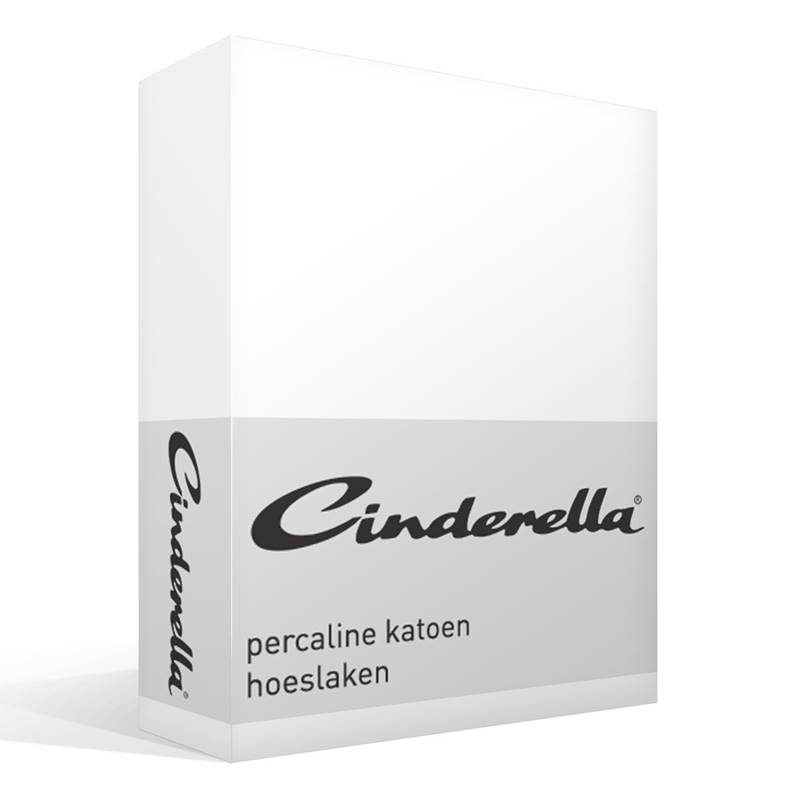 Goedkoopste Cinderella Basic percaline katoen hoeslaken White 1-persoons (70x200 cm)