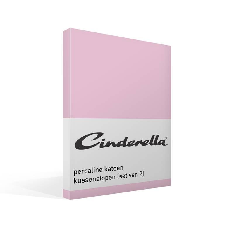 Goedkoopste Cinderella basic percaline katoen kussenslopen (set van 2) Candy 60x70 cm - Standaardmaat