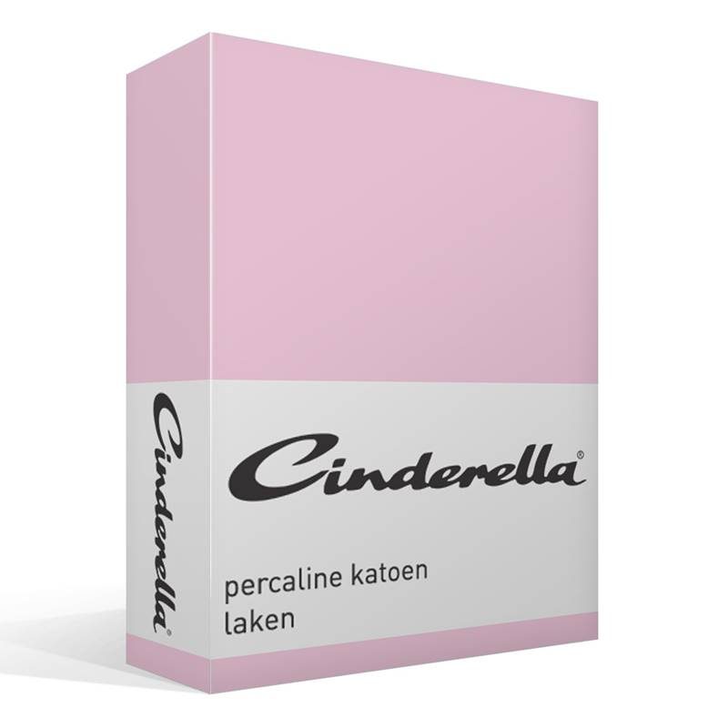 Cinderella Basic percaline katoen laken Candy Lits-jumeaux (240x260 cm)