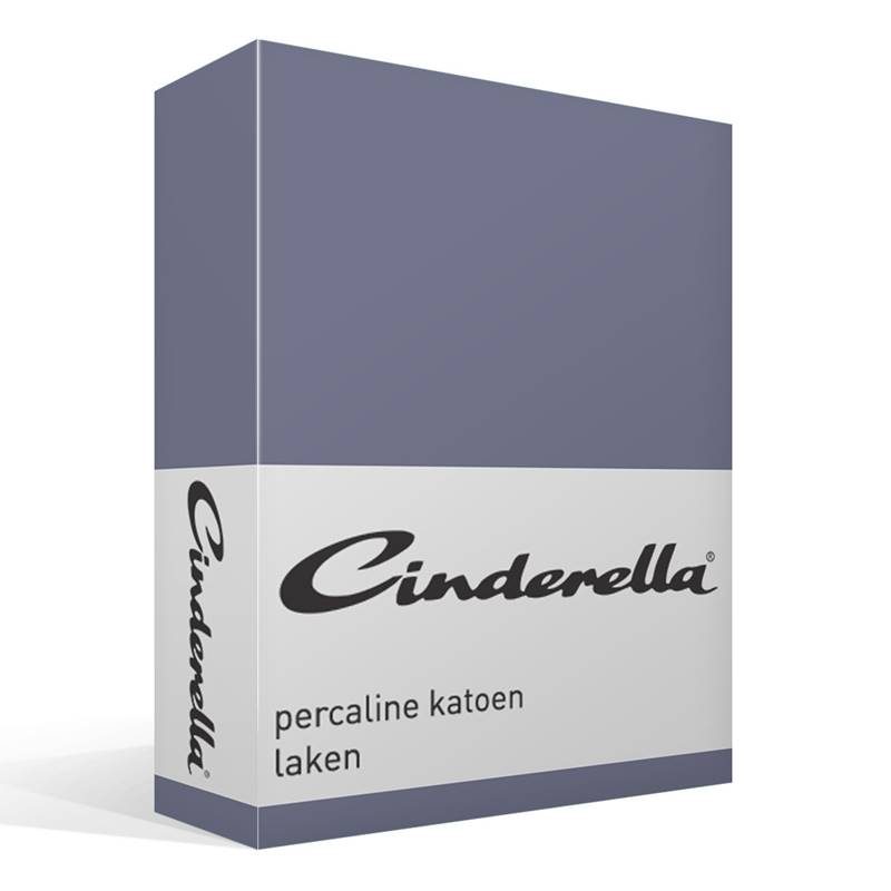 Goedkoopste Cinderella Basic percaline katoen laken Dark Blue 1-persoons (160x260 cm)