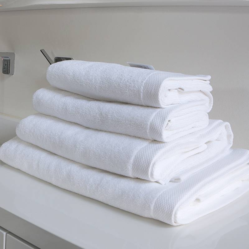 Heckett & Lane badtextiel White Handdoek (50x100 cm) - Set van 3
