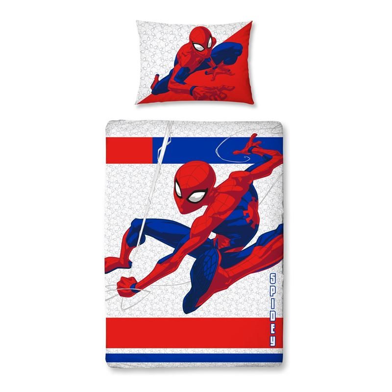 Goedkoopste Spiderman dekbedovertrek Multi Junior (120x150 cm + 1 sloop)