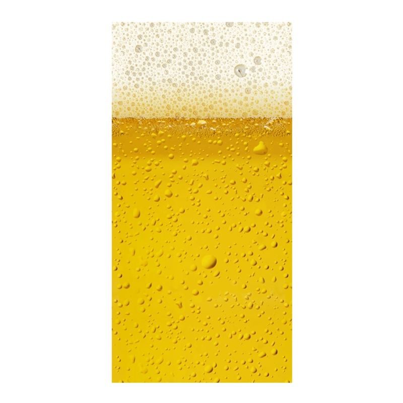 Goedkoopste Good Morning Beer strandlaken Geel 100x180 cm