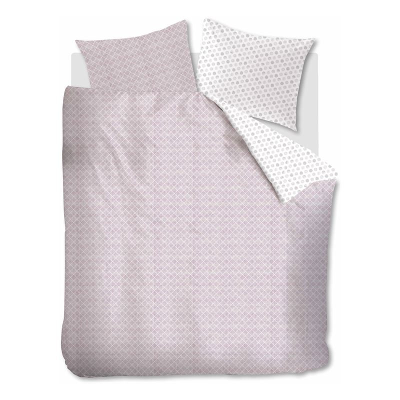 Goedkoopste Ambiante Nolah dekbedovertrek Soft Pink 2-persoons (200x200/220 cm + 2 slopen)