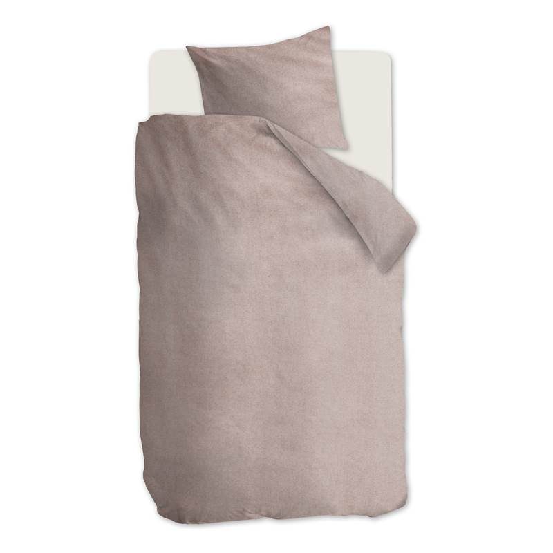 Beddinghouse Frost flanel dekbedovertrek Soft Pink 1-persoons (140x200/220 cm + 1 sloop)