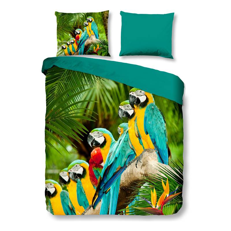 Pure Parrots Dekbedovertrek pure kopen in de aanbieding Pure Parrots Dekbedovertrek pure kopen in de aanbieding