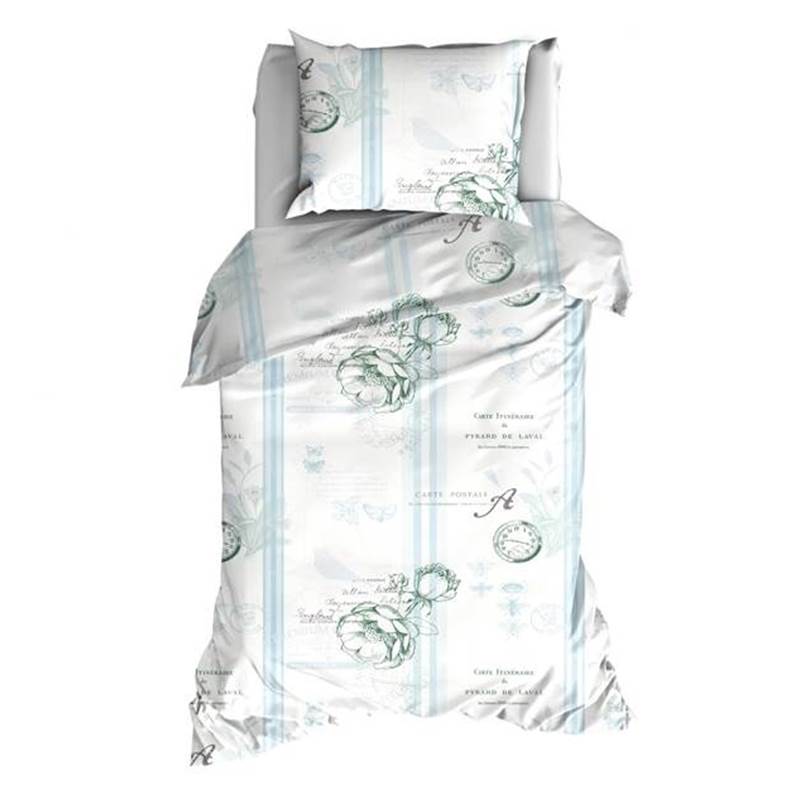 Goedkoopste Satin d'Or Concerto dekbedovertrek Blauw 1-persoons (140x200/220 cm + 1 sloop)