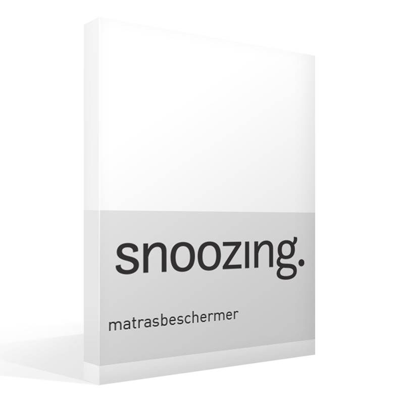 Snoozing badstof matrasbeschermer Wit Lits-jumeaux (160x200 cm)