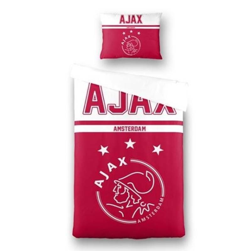 Goedkoopste AFC Ajax Ajax dekbedovertrek Rood 1-persoons (140x200/220 cm + 1 sloop)