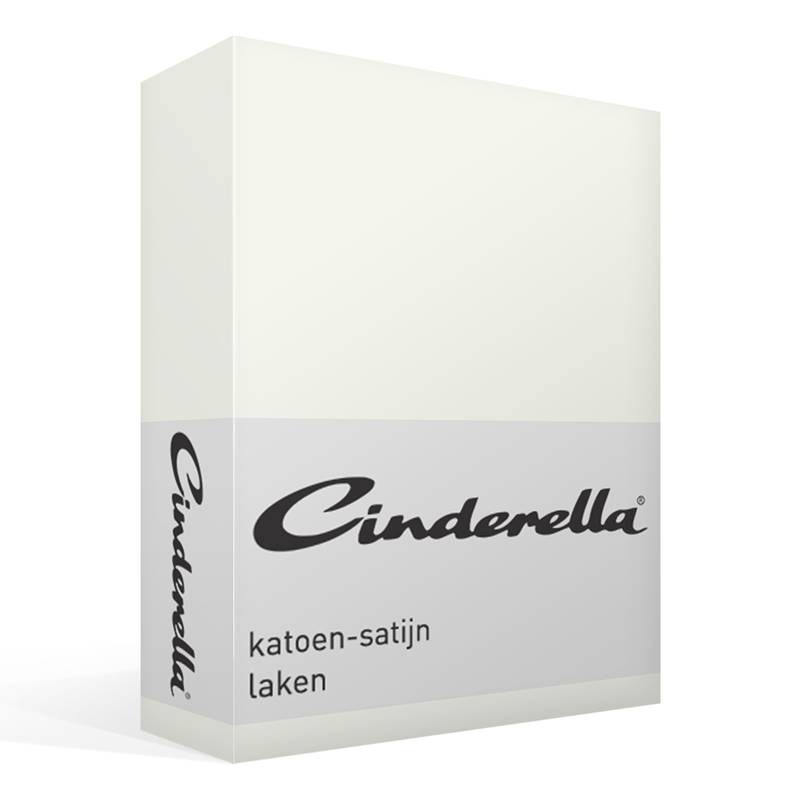 Cinderella satijn laken Ivory 1-persoons (160x270 cm)