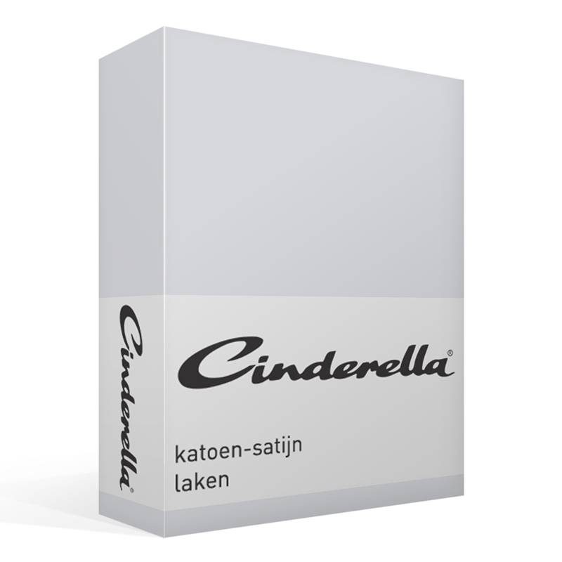 Cinderella satijn laken Light grey Lits-jumeaux (240x270 cm)