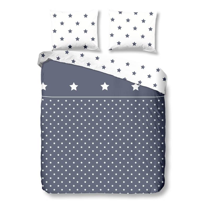 Good Morning Twinkle flanel dekbedovertrek Blauw Lits-jumeaux (240x200/220 cm + 2 slopen)