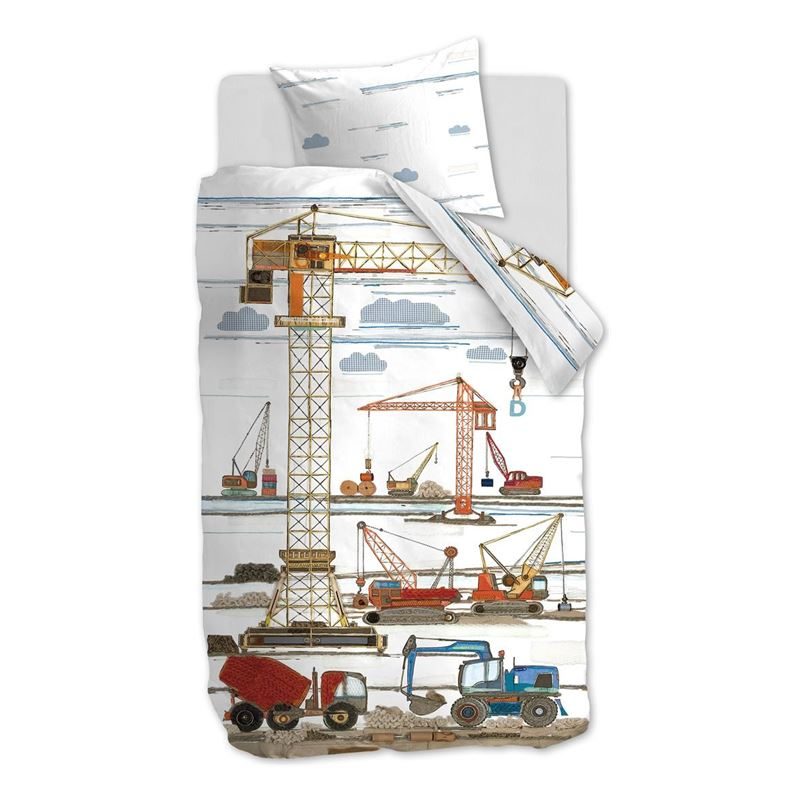 Beddinghouse Kids Building Site Dekbedovertrek beddinghouse kids kopen in de aanbieding