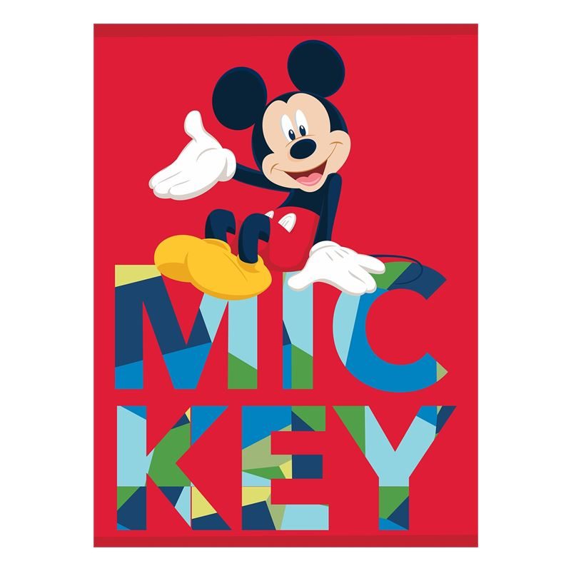 Goedkoopste Disney Mickey Mouse Fleece Plaid Red 100x140 cm