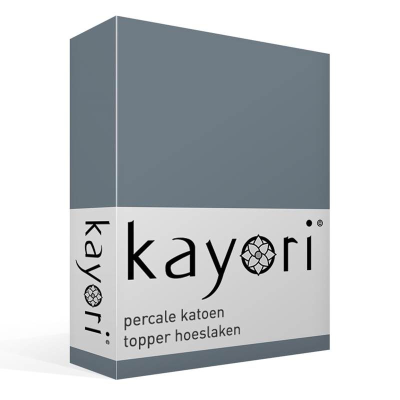 Kayori Shizu Percale Katoen Topper Hoeslaken kayori kopen in de aanbieding