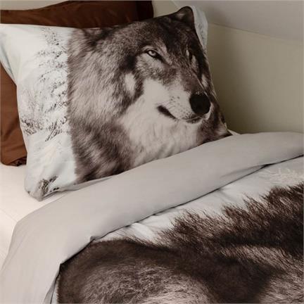 Snoozing Winter Wolf dekbedovertrek