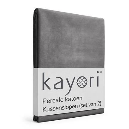 Kayori Shizu percale katoen kussenslopen (set van 2)