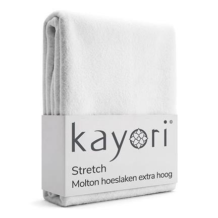Kayori stretch molton hoeslaken extra hoog
