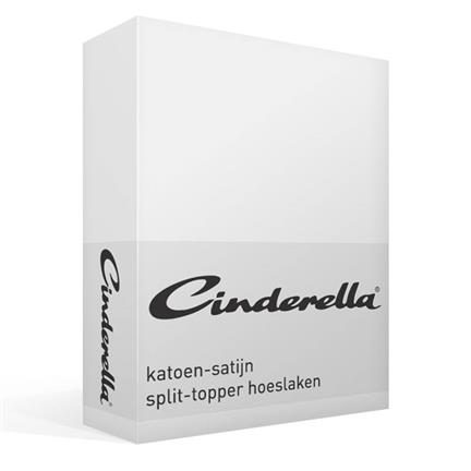 Cinderella katoen-satijn split-topper hoeslaken