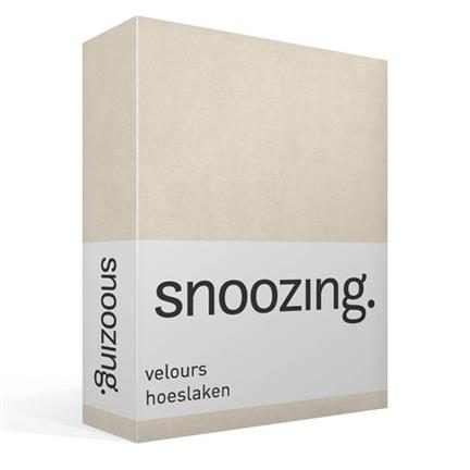 Snoozing velours hoeslaken