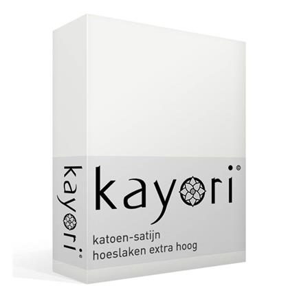 Kayori Edo katoen-satijn hoeslaken extra hoog