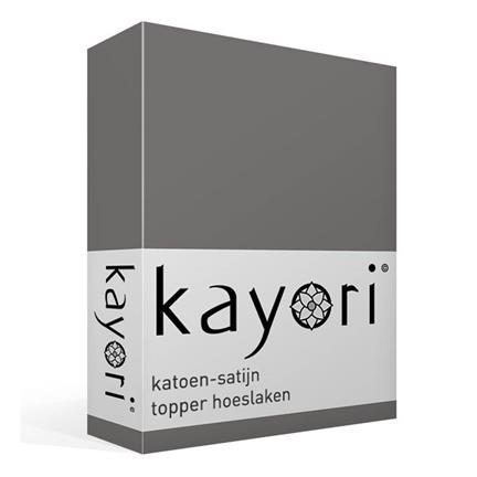 Kayori Edo katoen-satijn topper hoeslaken - thumbnail_01