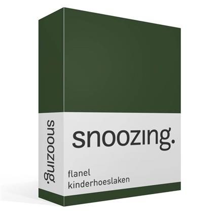 Snoozing flanel kinderhoeslaken