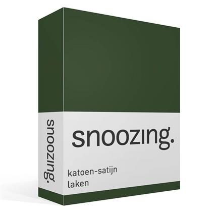 Snoozing katoen-satijn laken