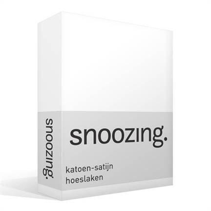Snoozing katoen-satijn hoeslaken