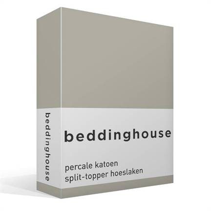 Beddinghouse percale katoen split-topper hoeslaken