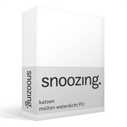 Snoozing katoen waterdicht PU molton hoeslaken extra hoog - thumbnail_01