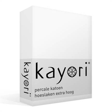 Kayori Shizu percale katoen hoeslaken extra hoog