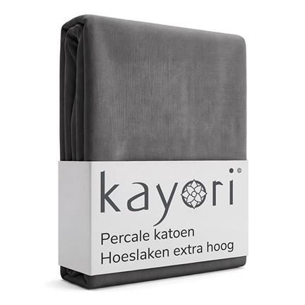 Kayori Shizu percale katoen hoeslaken extra hoog