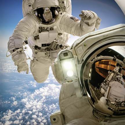 Snoozing Astronaut dekbedovertrek